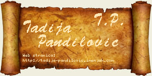 Tadija Pandilović vizit kartica
